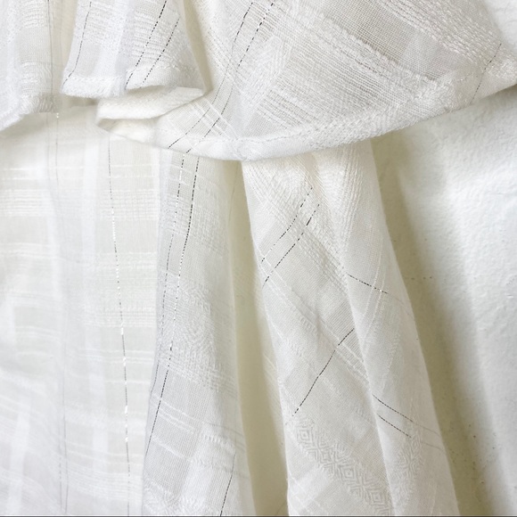 MUCHE et MUCHETTE Plaid Cotton Tiered Dress O/S - Picture 8 of 11